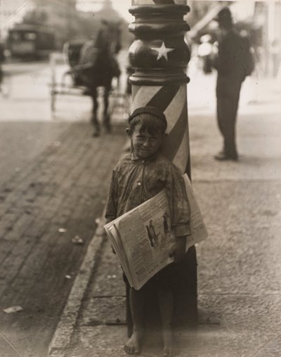 リトルシェーバー、インディアナポリス 作： Lewis Wickes Hine